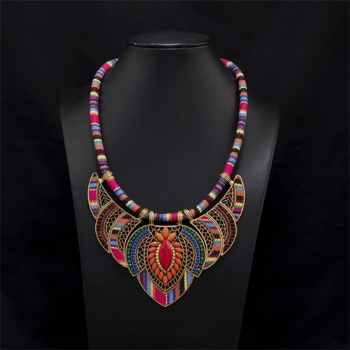 3Pcs/Set Retro Bohemian Necklace Braided Rope Leisure Necklace Gift - Picture 6 of 12