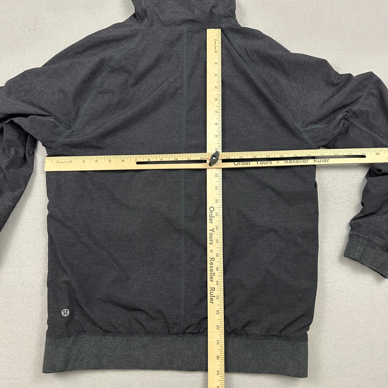 Lululemon Jacket Men Medium Gray Performance Reversible Half Zip Pullover Hood M - product detail image 11