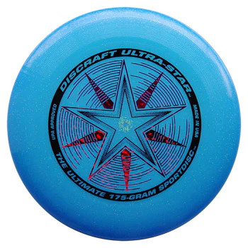 Frisbee Wurfscheibe Discraft UltraStar Blue Sparkle 175 gr DCUSBS Blau 27,5 cm