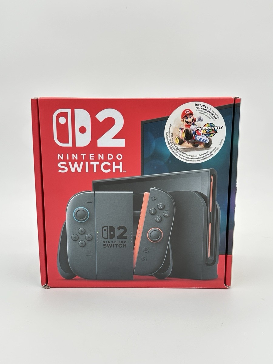 Nintendo SWITCH 2 Console BOX ONLY Mario Kart Bundle NO CODE NO