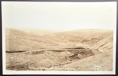 Condon to Heppner Oregon Highway 1950 Photo Postcard Gilliam County