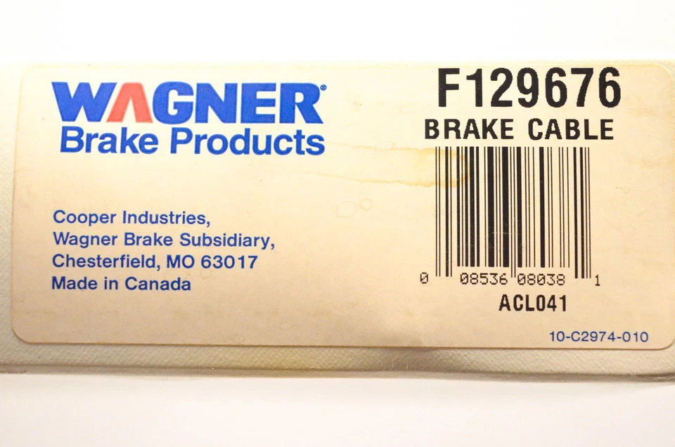 Cable de freno de estacionamiento Wagner F129676 se adapta a GMC Chevrolet NOS Foto 3 de 3