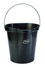 Vikan 56869 Pail3 Gal.Pp/Ssblack