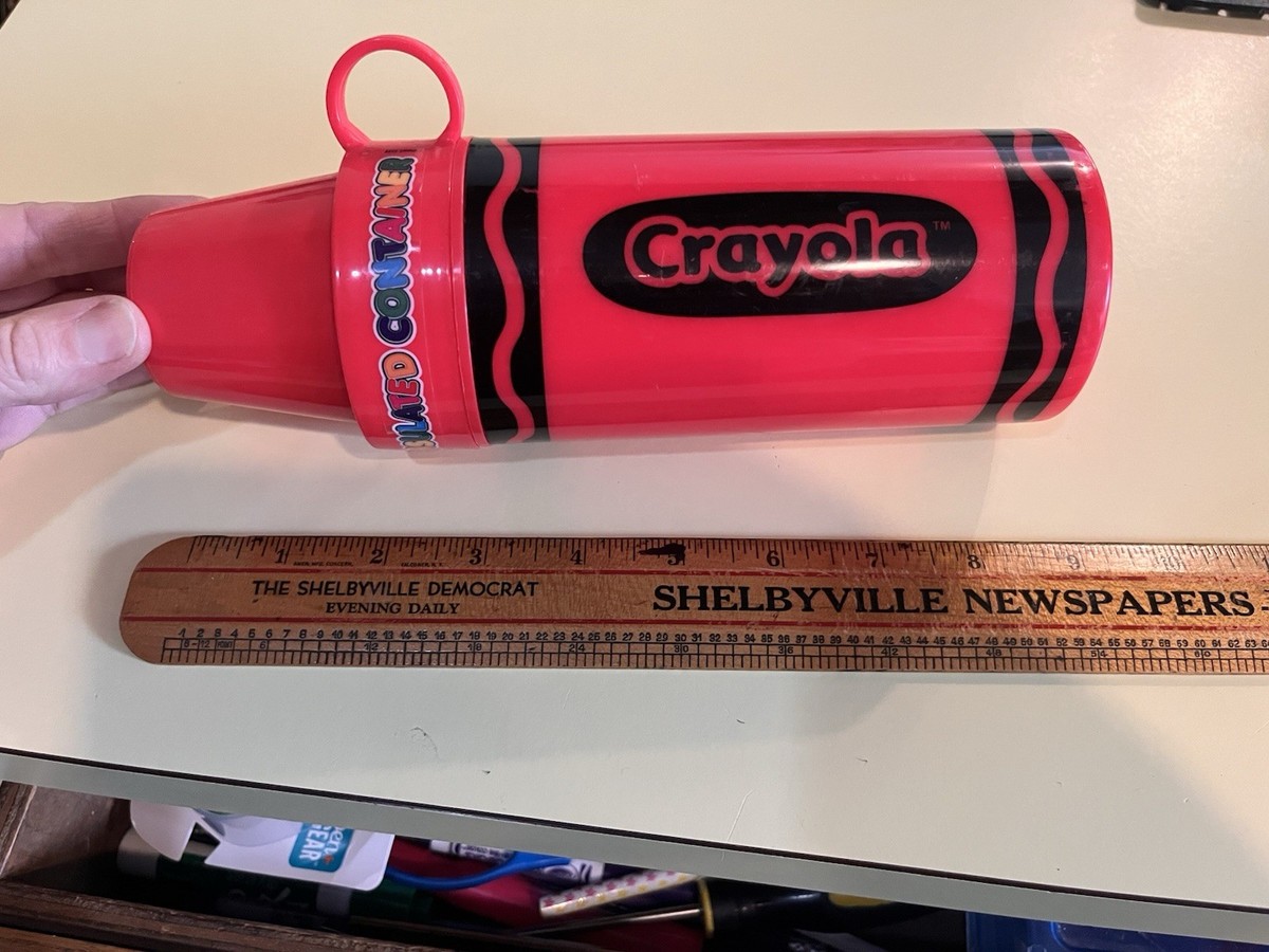 NWOT Vintage Crayola Crayon Thermos Red 2003 A. A Ronson Complete