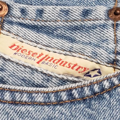 Diesel Jeans Uomo 34X34 Blu Fanker Bootcut Made in Italy Vintage Regolato - Foto 8 di 14