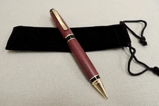 Hand Turned Purple Heart Purpleheart Wood Mechanical Pencil GP Twist advance