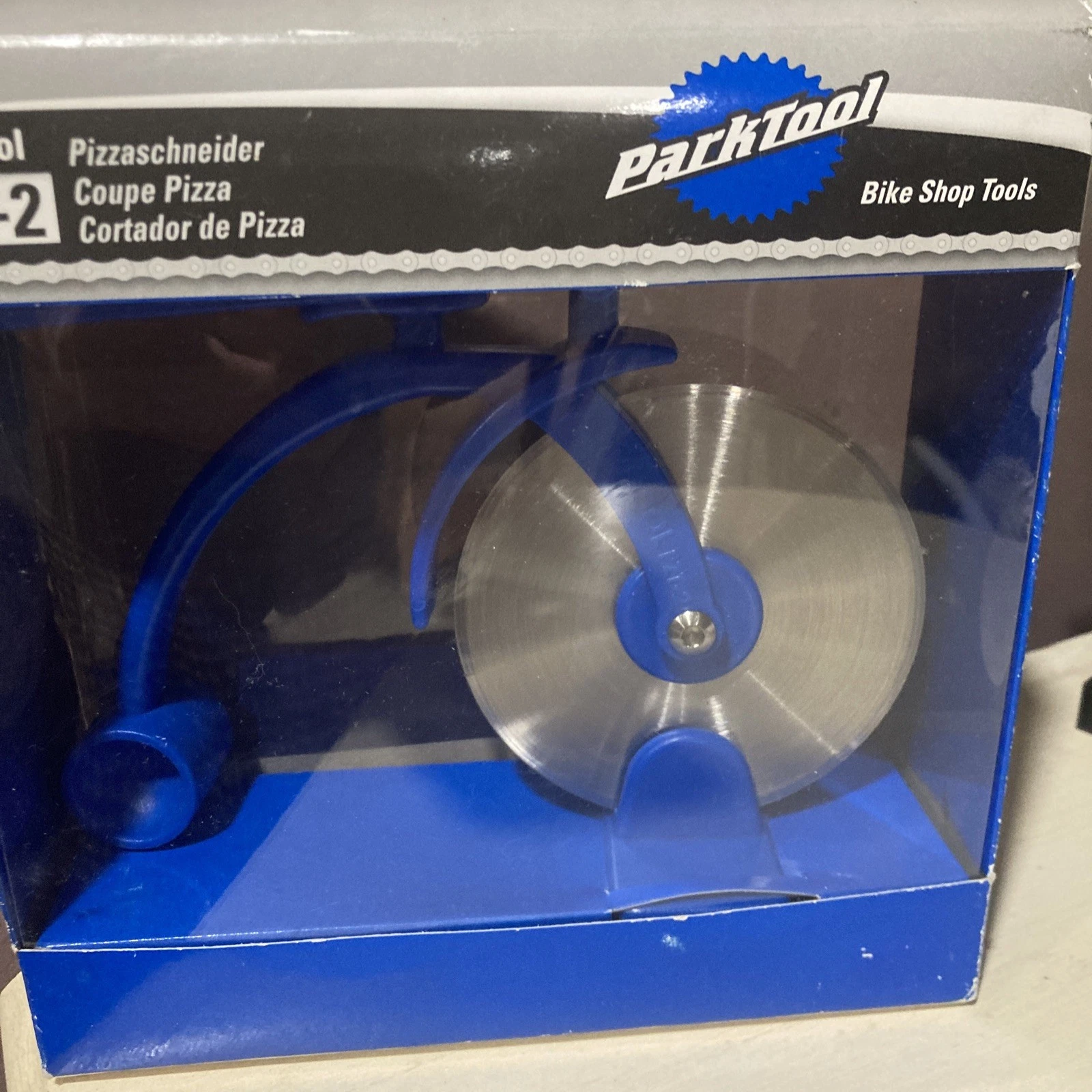 Park Tool PZT-2 Pizza Tool Blue Bike Pizza Cutter Pizzaschneider