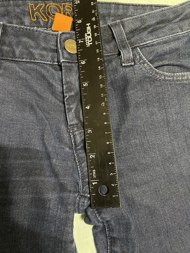 Michael Kors Jeans Women 2 Indigo Sheen Flared Low Rise Stretch Pockets USA - Picture 8 of 9