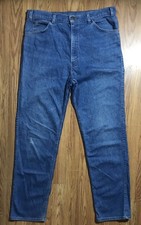 Levi  s Rare 90  s White Tab Relaxed Fit Denim Jeans Size 36x32 Med Blue USA Made