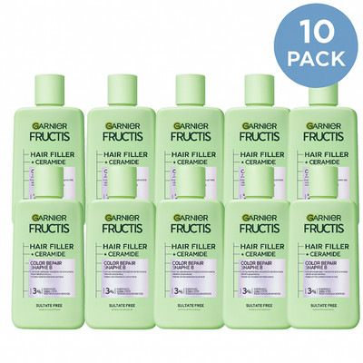 Garnier Fructis Hair Filler + Ceramide Shampoo 10.1 fl oz 10 Pack New