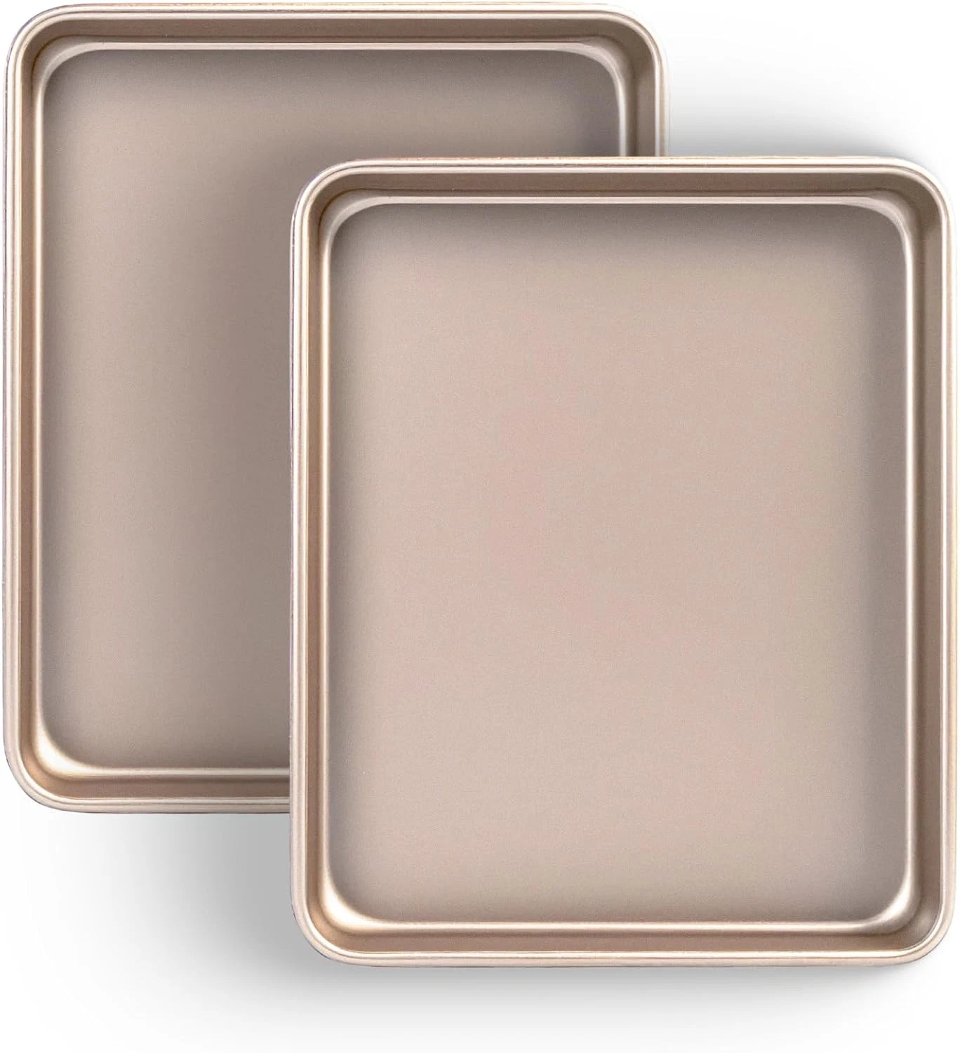 Toaster Oven Pans Set of 2, 11-Inch Nonstick Baking Sheet Pans and Trays, 1/8 T
