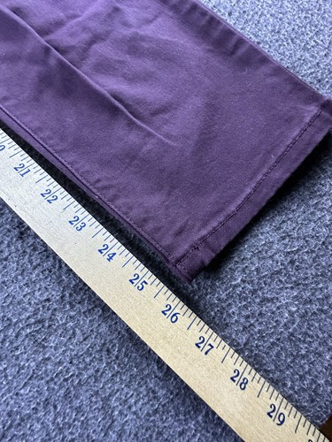 Jessica Simpson Jeans Womens 14 Burgundy Pockets High Rise Skinny Ankle Pants - Picture 4 of 13