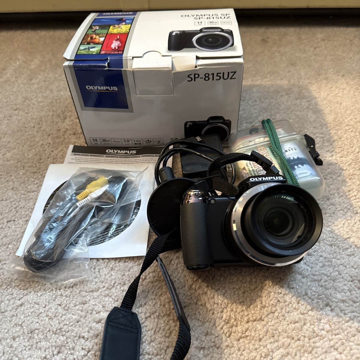 Olympus SP Series SP-815UZ 14.0MP Digital Camera - Black for sale