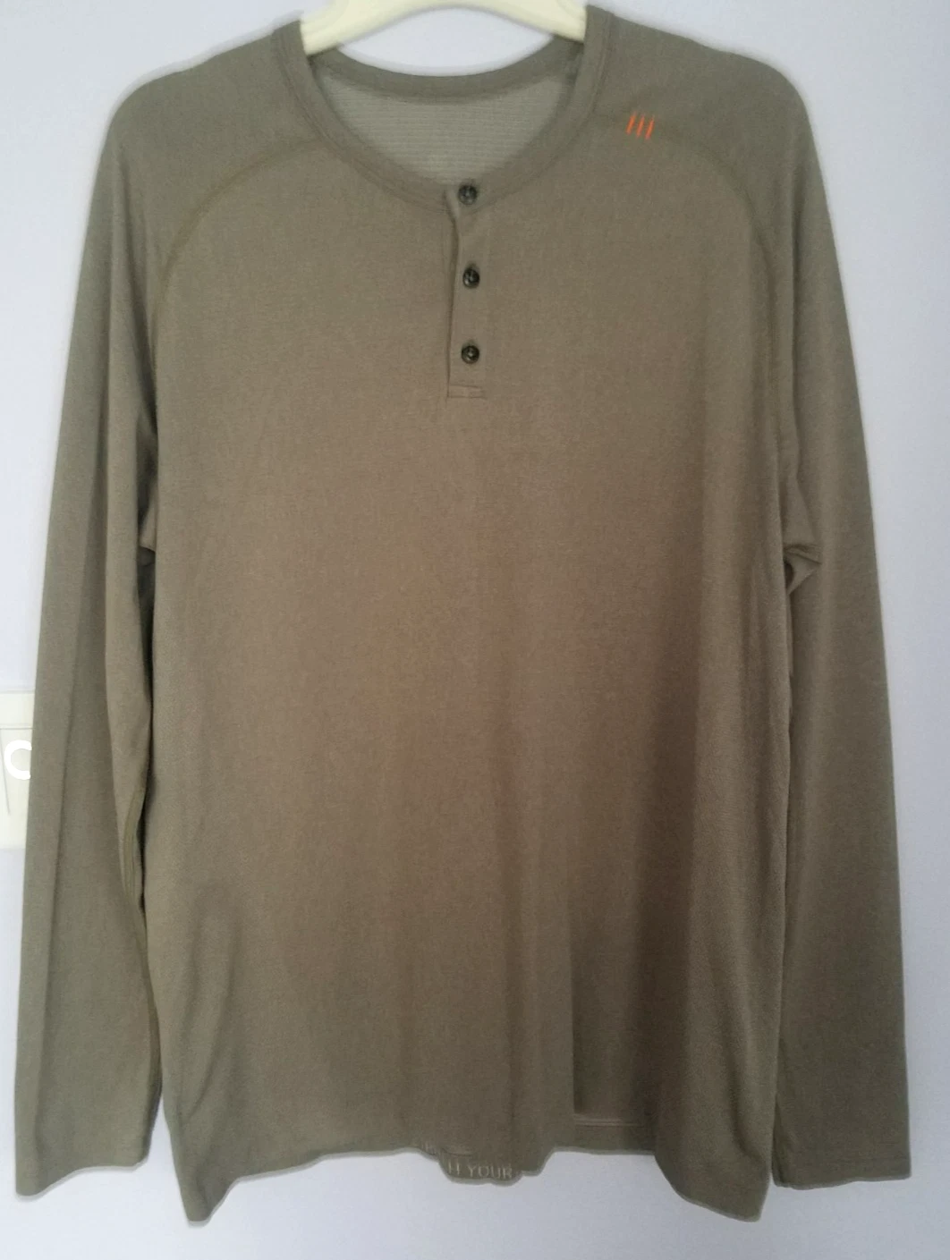 Lululemon Metal Vent Tech Long Sleeve Top Henley Shirt Men's Size L