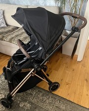 Image of Cybex Platinum MIOS Rose Gold Black Stroller Buggy Pushchair VGC
