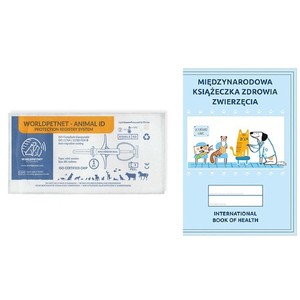 Mikroczip IDW-2 900 + książeczka zdrowia zwierzęcia- zestaw- mikroczip dla psa