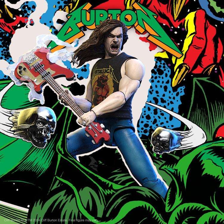 Póster De Superhéroe De Cliff Burton Figura De Acción SUPER 7