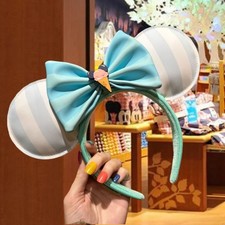 Disney Parks Ice Cream Beach Club Loungefly Headband Mickey Mouse Ears Gift Blue