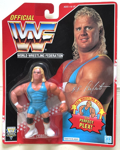 WWF Hasbro Mr Perfect Curt Henning Wrestling Figur...