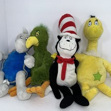 Kohl's Cares For Kids Lot Of 4 Cat In The Hat Girl Sneech Dr Seuss Plush Toys