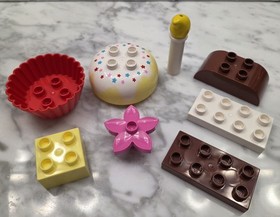 Retired LEGO DUPLO 10850 My First Cakes 8-Piece Set, Complete w/ Box