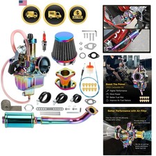Kit Silenziatore Scarico Carburatore Mini Bike Go Kart Stage 2 per Motori Predator