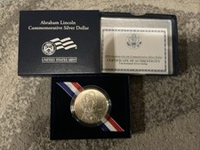 2009-P Abraham Lincoln UNC Commemorative 90% Silver Dollar