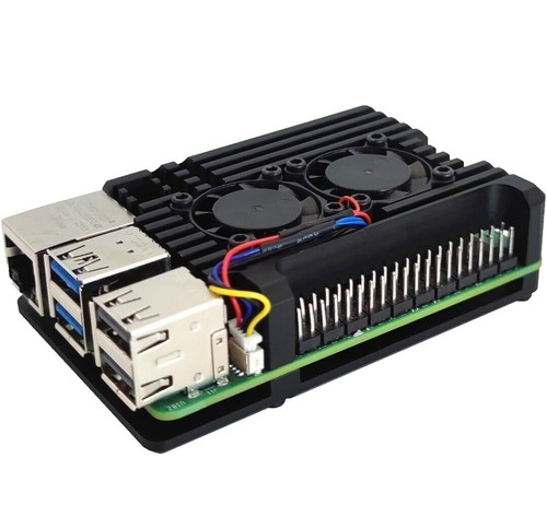 GeeekPi Raspberry Pi 5 - Custodia In Alluminio Con Alimentatore Di Rete - Foto 3