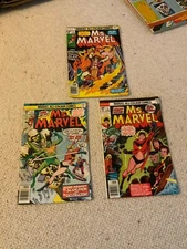 MS MARVEL #1 /#2 /#6 - MARVEL COMICS - 1977