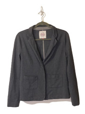 Women s Gray Large Blazer with Pockets