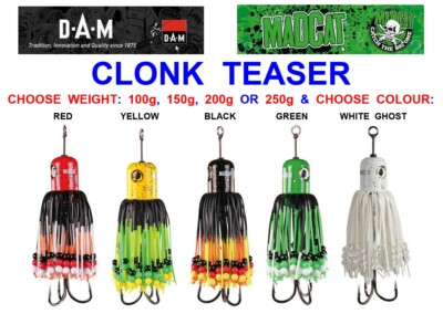 ORIGINAL DAM MADCAT CLONK TEASER SEA FISHING LURE CATFISH PIKE COD HALIBUT PIRK
