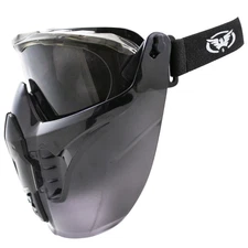Global Vision Maskot Motorcycle Goggles With Removable Mask ANSI Z87+ Smoke Lens