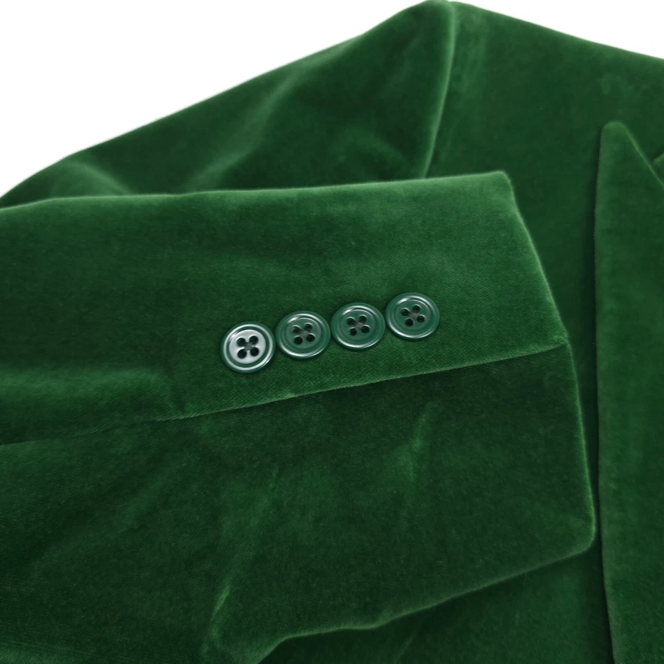 $798 Polo Ralph Lauren Verde Fairbanks Terciopelo Chaqueta Formal Para Hombres Talla 38R Foto 3 de 4