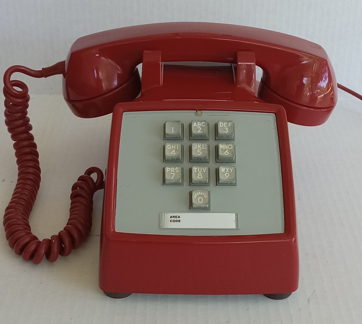 Vintage Western Electric 10 Button Desk Phone RED 1500 | eBay