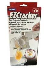 EZCracker Handheld Egg Cracker & Yolk Separator Kitchen Tool As Seen On TV EMSON