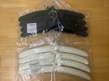 8 Padded Satin Boudoir Lingerie Clothes Hangers Embellished Ribbon Bows Whitmor