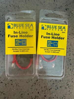 Blue Sea Systems 5064 In-Line  Fuse Holder Lot of 2