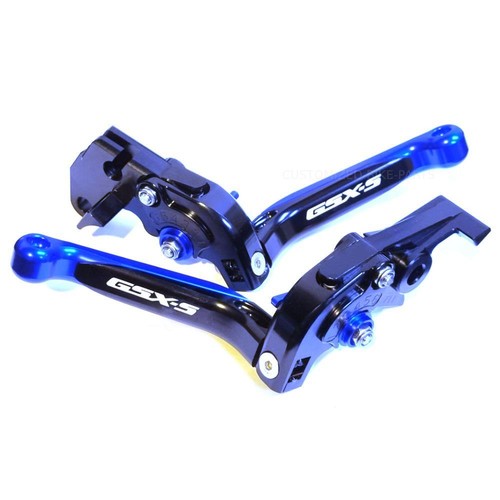 Suzuki GSX-S750 2011-2023 Adjustable Clutch Brake Lever Set - Black/Blue - Picture 5 of 11
