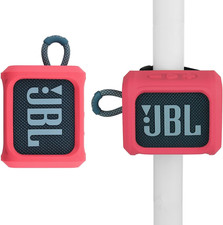 Silicone Case for JBL Go 3 Portable Speaker with Removable Strap for Bike Golf C