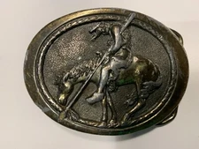 "End of the Trail" Belt Buckle, The Great American Buckle Company 1982