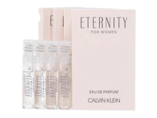 CALVIN KLEIN ETERNITY FOR WOMEN EDP 1.2ml .04oz x 4 PERFUME SPRAY SAMPLES