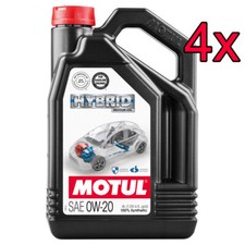 [Case of 4] Motul Hybrid Full Synthetic 0W-20 Engine Motor Oil 4L 118.18 per gallon