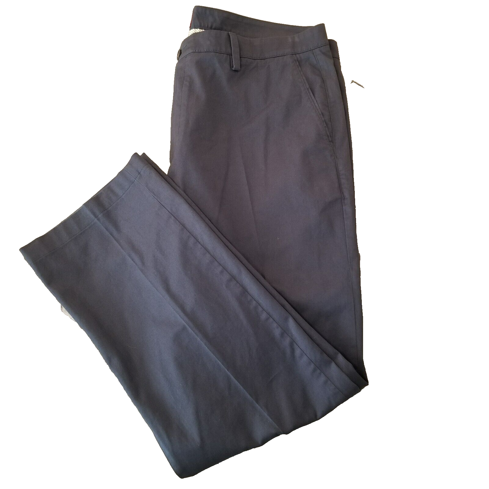 Untuckit Pants Men's 40x32 - Blue Relaxed Fit Straight Leg Chino, Pima Cotton