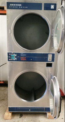 Dexter Coin-Op Stack Dryer, 30 lbs, Model: D2LX30QSS S/N: 2051200184957