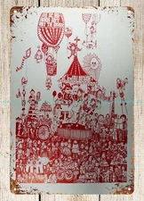 metal plaque wall decor 1960’S abtract art hippie metal tin sign