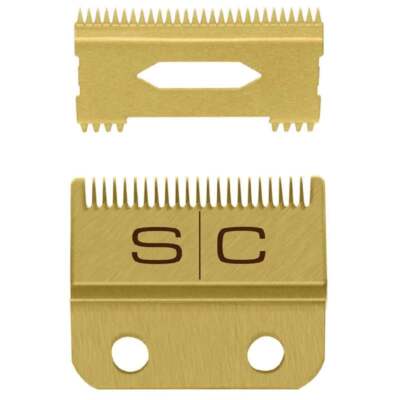 StyleCraft Fixed Fade & Moving Slim Deep Tooth Clipper Gold Blade SC521G