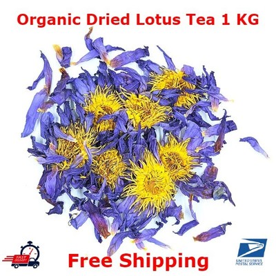 1kg Organic Nymphaea Caerulea Tea Pure Dried Lotus Whole & Petal Flower Infusion