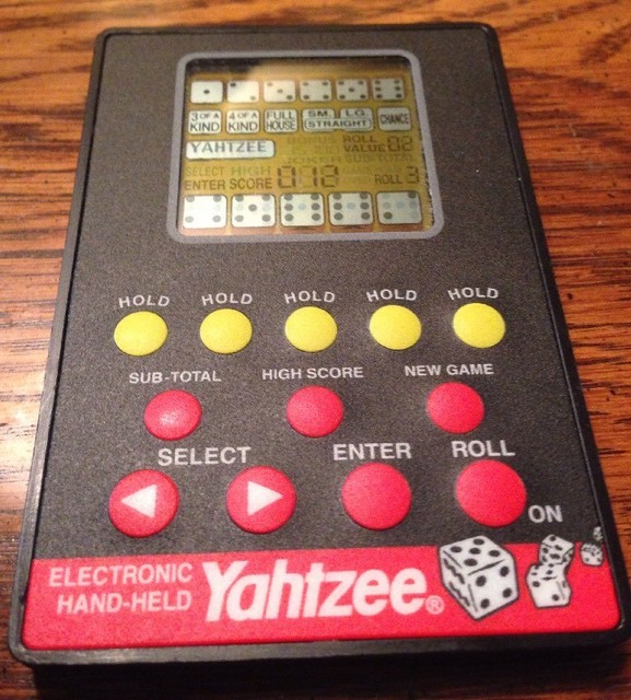 1999 Hasbro Electronic Hand Held Yahtzee Game eBay