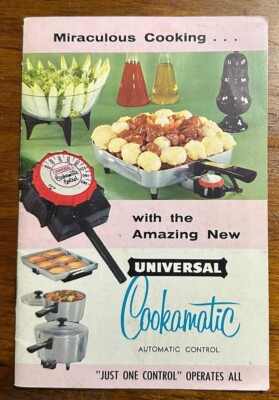 Vintage 1957 Cookamatic Aluminum Cooking Ware OEM Instructions Recipes Brochure