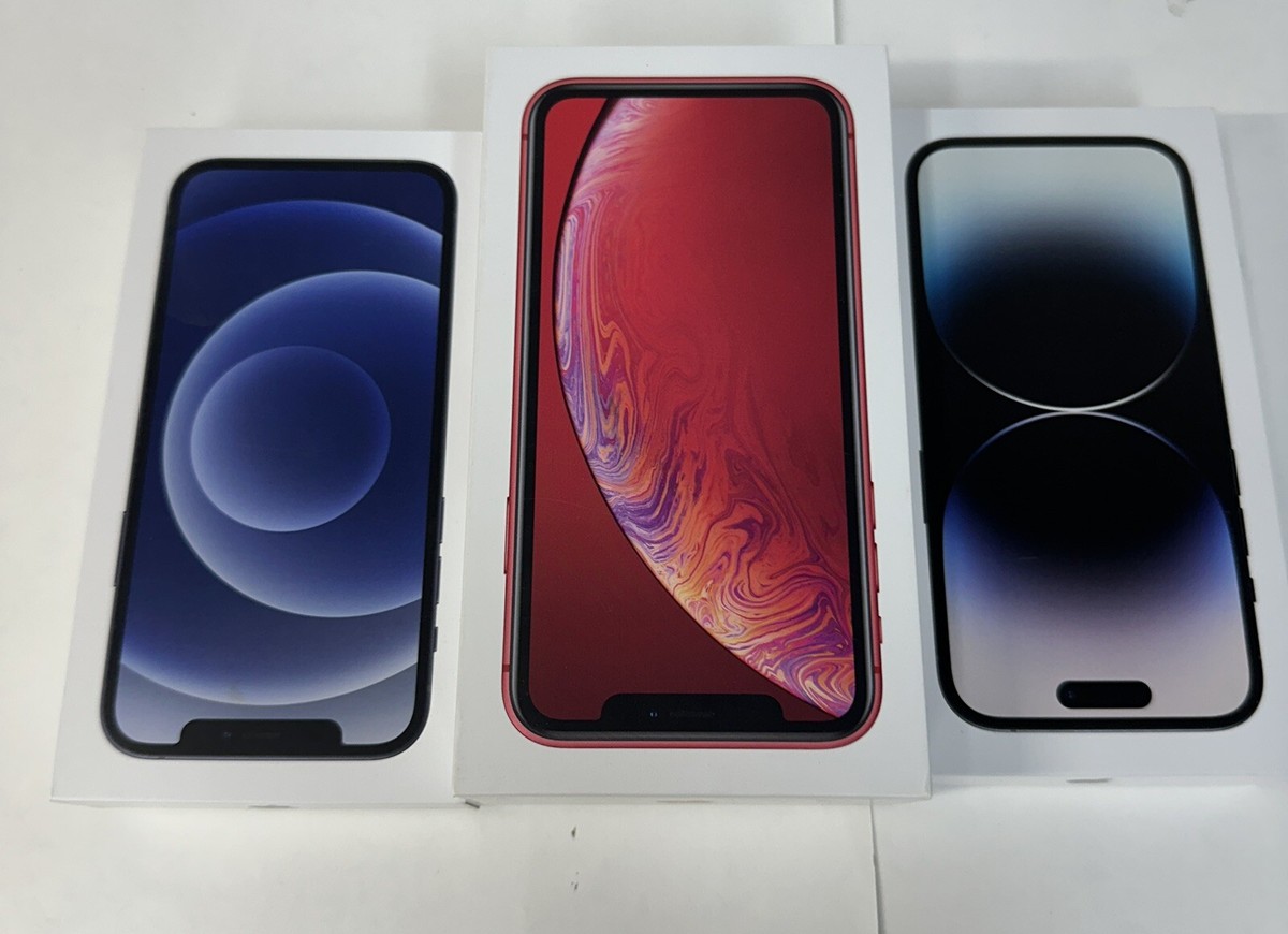 iPhone 12-XR-14Pro Genuine OEM Empty Boxes. Lot Of All 3. | eBay